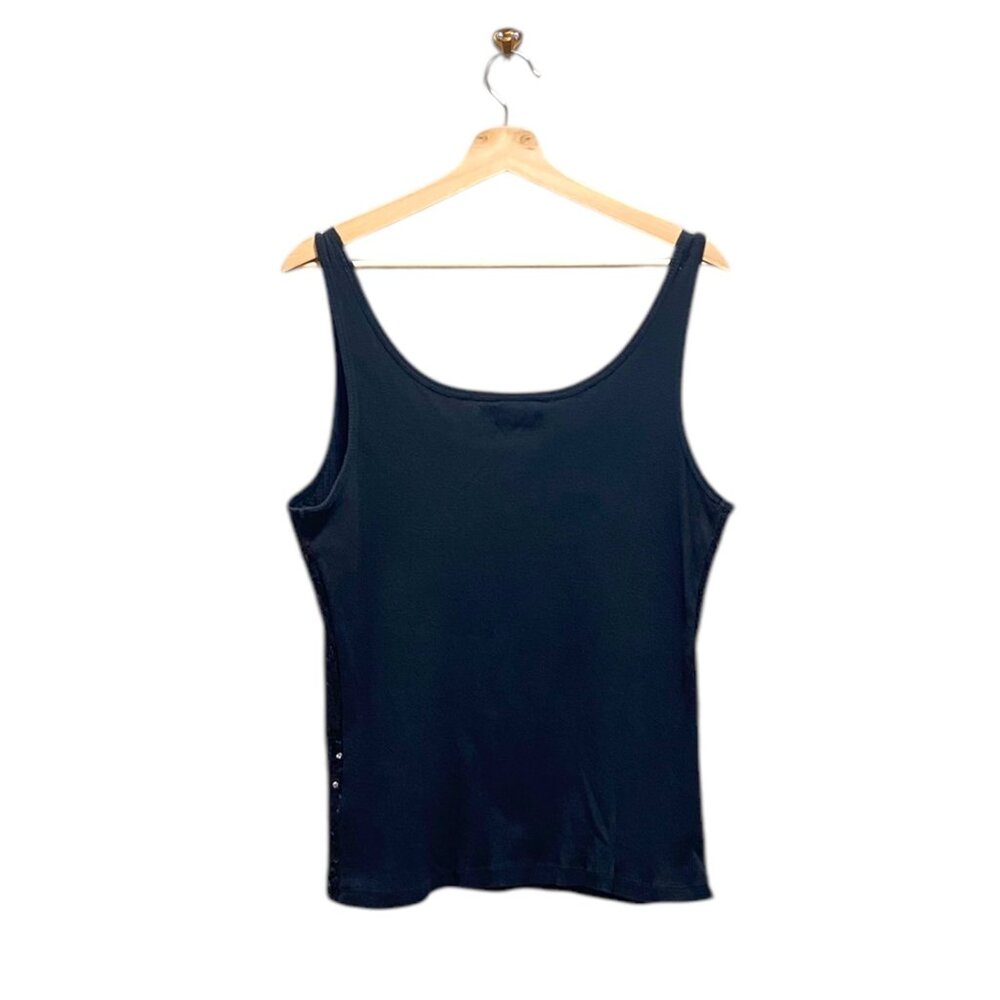 The Limited Sequins Tank Top Black Size XL Y2K - Picture 10 of 12